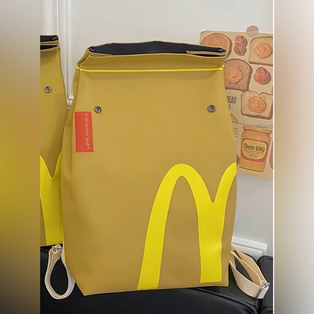 NEW McDonald's Funny Backpack with Fries Plush Keychain. - Picture 2 of 8